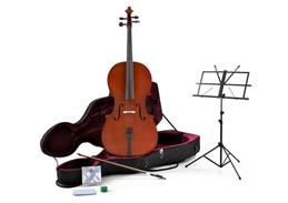 4/4 Size Cello with Case + Beginner Pack
