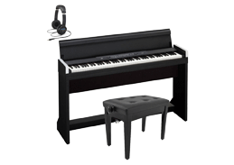 Korg SP-170S Compact Piano, Black + Free Stand, Bench and Headphones