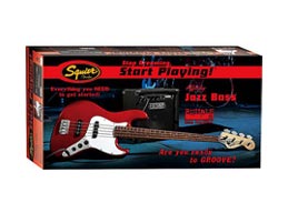 Squier by Fender Affinity P-Bass & Rumble 15 Amp - Metallic Red